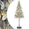 vidaXL Christmas Tree with 300 LEDs White 210 cm PE and Steel