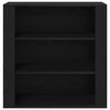 vidaXL Wall Cabinet Black Oak 80 x 33 x 80 cm Engineered Wood