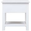 vidaXL Side Table White 40x40x40 cm Paulownia Wood