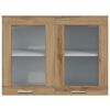 vidaXL Hanging Glass Cabinet Lyon Artisan Oak 80x31x60 cm Engineered Wood