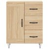 vidaXL Highboard Sonoma Oak 69.5x34x180 cm Engineered Wood