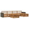 vidaXL Outdoor Sofa Set 6 pcs Natural 79 x 79 x 37 cm