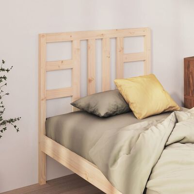 vidaXL Bed Headboard 106x4x100 cm Solid Wood Pine