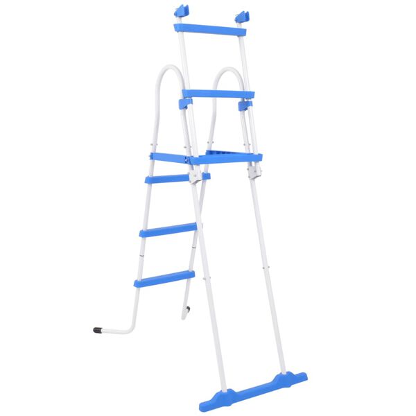vidaXL Above-Ground Pool Safety Ladder with 3 Steps 107 cm