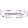 vidaXL Bed Frame Brown 180 x 200 cm Solid Pine Wood