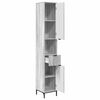 vidaXL Bathroom Cabinet with Drawer Grey Sonoma 31.5 x 33 x 190 cm