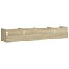 vidaXL Wall Cabinets 2 pcs Sonoma Oak 99x18x16.5 cm Engineered Wood