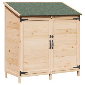 vidaXL Garden Shed Natural 106.5 x 56 x 113.5 cm Solid Fir Wood