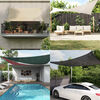 vidaXL Sunshade Sail 160 g/m&sup2; Triangular Yellow 5x6x6 m HDPE