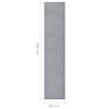 vidaXL Runner Rug BCF Grey 80x400 cm