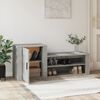 vidaXL Shoe Cabinet Concrete Grey 130x35x54 cm Engineered Wood