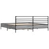 vidaXL Bed Frame without Mattress Grey Sonoma 200x200 cm