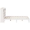 vidaXL Bookcase Bed without Mattress White 180x200cm Solid Wood Pine