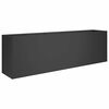 vidaXL Garden Planter Black 200 x 40 x 60 cm Cold-rolled Steel