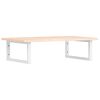 vidaXL Basin Shelf Wall Mounted Steel and Solid Wood Oak
