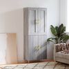 vidaXL Highboard Grey Sonoma 69.5x34x180 cm Engineered Wood