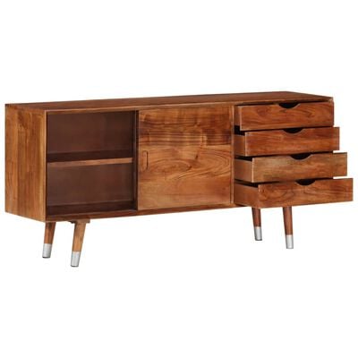 vidaXL TV Cabinet 118x30x55 cm Solid Acacia Wood