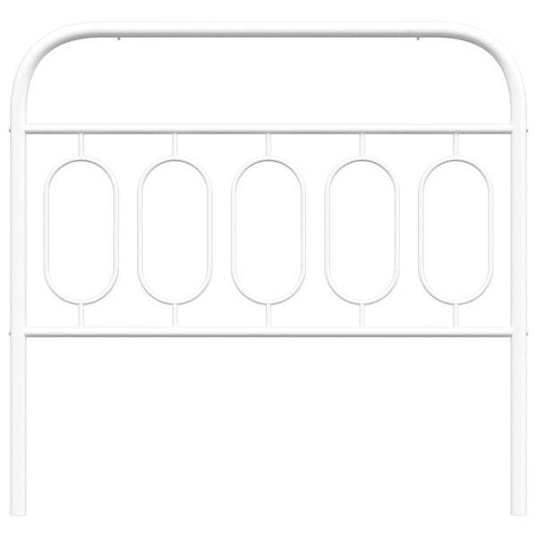 vidaXL Metal Headboard White 107 cm