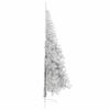 vidaXL Artificial Pre-lit Christmas Tree Silver 210 cm PET