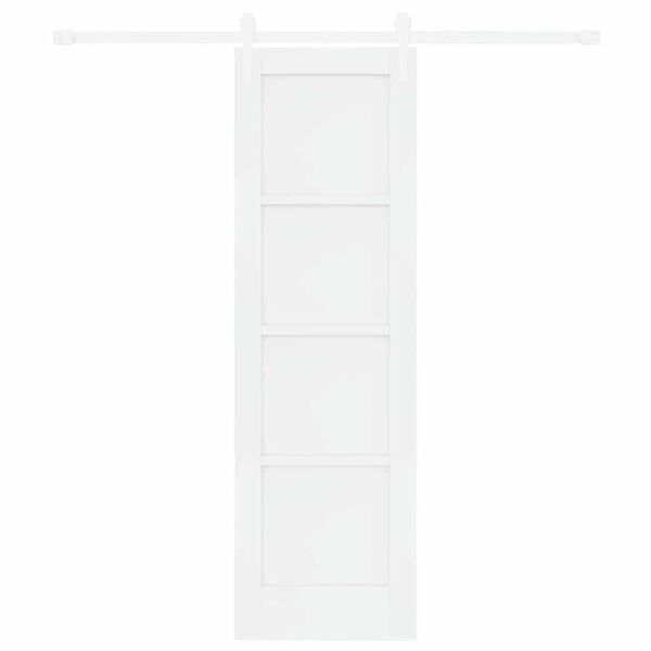 vidaXL Sliding Door ORKDAL White 61 x 198.5 cm Solid Pine Wood