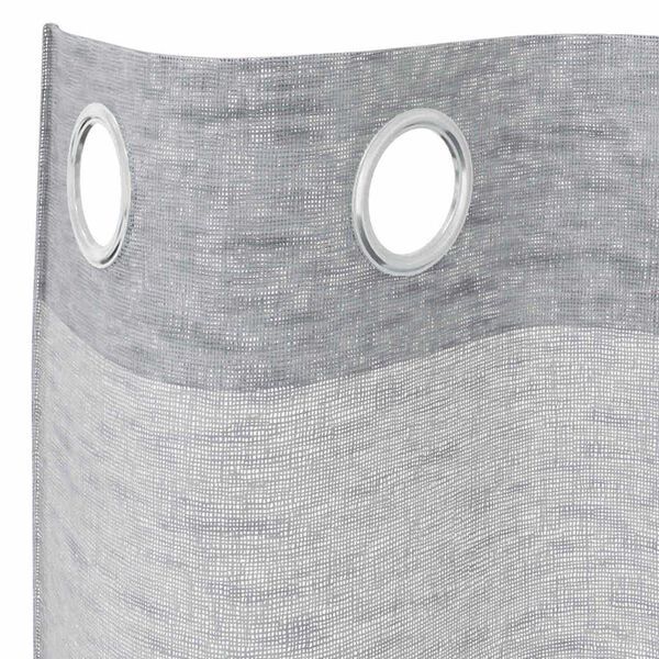 vidaXL Voile Curtain 2 pcs Dark Grey 175 x 140 cm Polyester