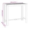 vidaXL 7 Piece Garden Bar Set Solid Wood Acacia