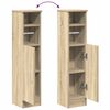 vidaXL Bathroom Cabinet with Roll Holder Sonoma Oak 20.5x22x90 cm