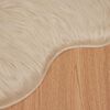 vidaXL Faux Sheepskin Rug Tafalla Beige 60 x 90 cm Polyester