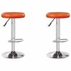 vidaXL Bar Stool Manual 2 pcs Orange 31 x 31 x 87 cm Faux Leather