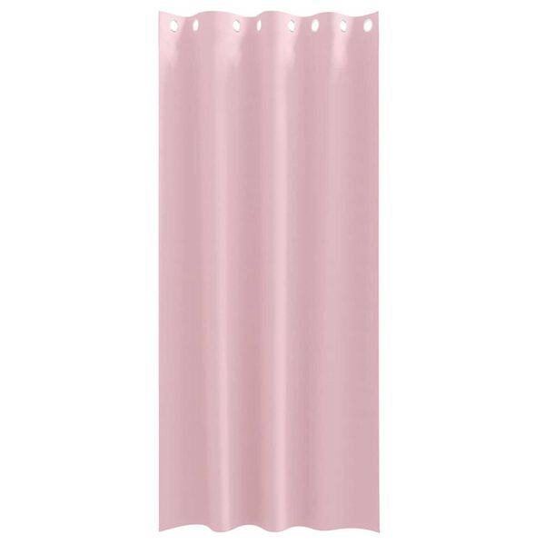 vidaXL Blackout Curtains with Rings 2 pcs Baby Pink 245 x 140 cm