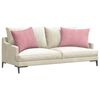 vidaXL Sofa Pillows 2 pcs Pink 70 x 50 cm Corduroy Fabric