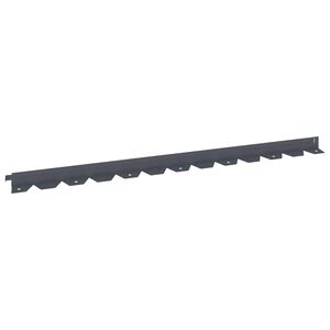 vidaXL Lawn Edging 10 pcs 102 x 4 x 4 cm Steel Anthracite