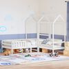 vidaXL Bed and Bench Set with Roof without Mattress White 80x200 cm