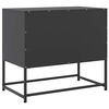 vidaXL TV Cabinet Black 68.5x39x60.5 cm Steel