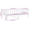 vidaXL Day Bed without Mattress Solid Wood Pine 90x200cm