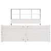 vidaXL Bookcase Bed without Mattress White 140x200cm Solid Wood Pine