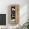 vidaXL Wall-mounted Cabinet with Storage Artisan oak 55 x 29 x 100 cm