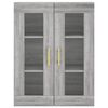 vidaXL Highboard Grey Sonoma 69.5x34x180 cm Engineered Wood