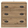 vidaXL Sideboard Artisan Oak 70 x 35.5 x 67.5 cm Engineered Wood