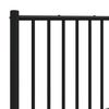 vidaXL Metal Replace Headboard Black 160 cm