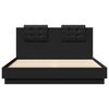 vidaXL Bed Frame without Mattress Black 140x200 cm