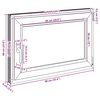 vidaXL Basement Window RISOR 90x60 cm Tilt&Turn DIN Right White