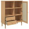vidaXL Highboard SENJA Rattan Look Brown 90x40x112 cm Solid Wood Pine