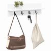vidaXL Wall-Mounted Coat Rack White 60 x 10.5 x 18 cm Engineered wood
