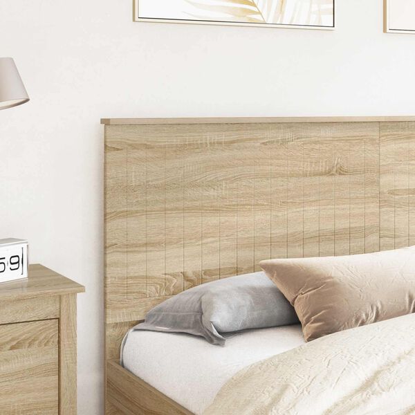 vidaXL Headboard with Headboard Sonoma Oak 180 cm Engineered wood