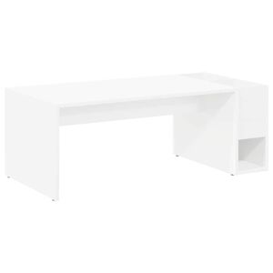 vidaXL Coffee Table White 101.5 x 50 x 37 cm Engineered Wood