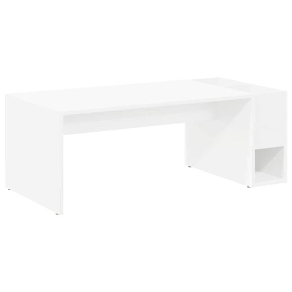 vidaXL Coffee Table White 101.5 x 50 x 37 cm Engineered Wood