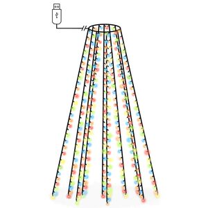 vidaXL Christmas Tree Net Lights with 300 LEDs Colourful 300 cm
