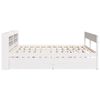 vidaXL Bed Frame without Mattress White 120x190 cm Small Double Solid Wood Pine