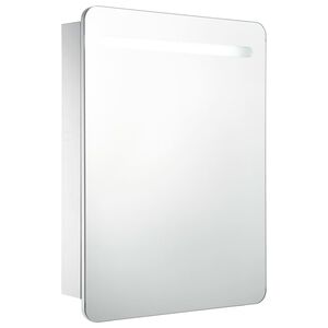 vidaXL Bathroom Cabinet | White and silver